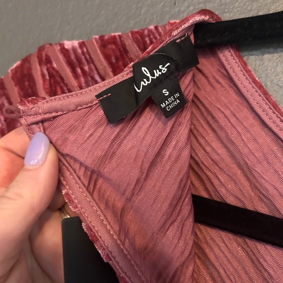 NWT Lulus Velvet Bodysuit Small - Picture 7 of 9